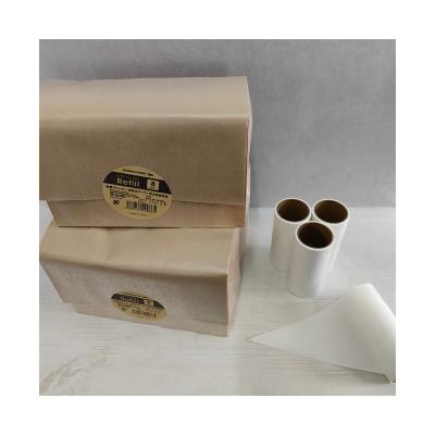 China Manual Extra Sticky Broom Replacement With Kraft Paper Bag Package Fiber Roller for sale