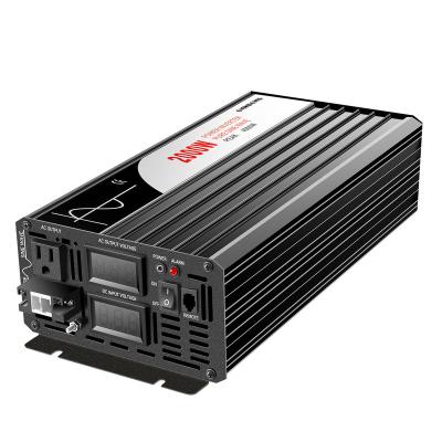 China Short Circuit 2000W Solar Power With American Plug DC 12V 24V 48V To AC 120V Pure Sine Wave Inverter 60HZ Solar Converter For Home Use for sale