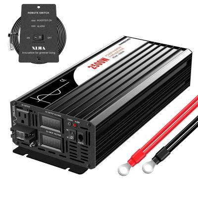 China 2500W Solar Power With American Plug DC 110V 220V 380V To AC 220V Pure Sine Wave Solar Inverter 60HZ Converter For Home Use 410*165*85 for sale