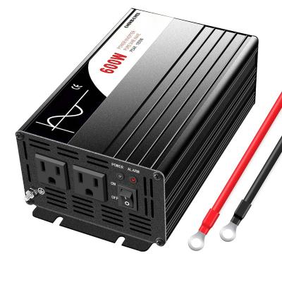 China DC To AC Power Inverter Price 600W Off Grid Customized Series Socket Pure Sine Wave With LED 210*120*70 mm for sale