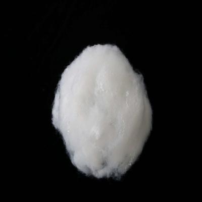 China Recycled 15D Fire Retardant Fiber Recycled PSF White Fibre For Plush Toy for sale