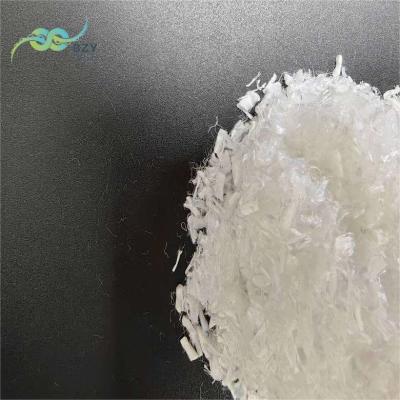 China Low Crimp PET Ultra Short Fiber Warmth Retention Recycled Polyester Fibre For Filling for sale