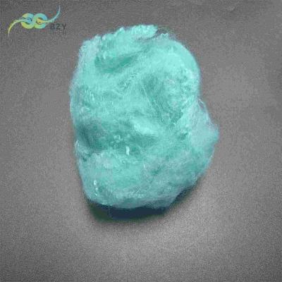 China Light Blue Dope Dyed Polyester Staple Fiber 2.5D Regenerated PSF Polyester for sale