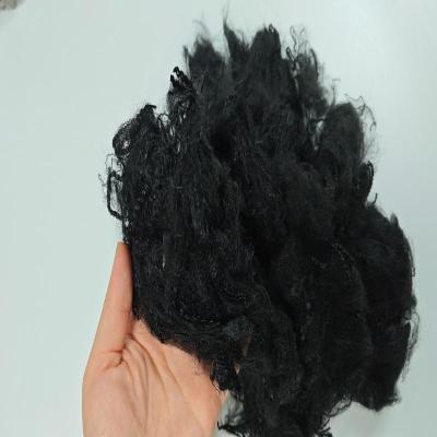 China Recycled Black PP Fiber 3D*76mm Polypropyleen Stapelvezel voor niet-geweven Te koop