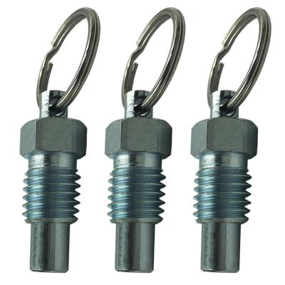 China ZINC Stubby Pull Ring Retractable Wire Lock Plunger Pin for sale