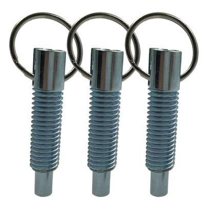 China GALVANIZED Ring Hand Pull Locking Plunger Retractable Pin for sale