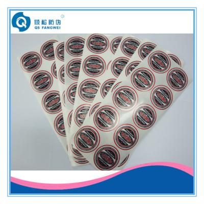 China custom security tamper evident void stickers for sale