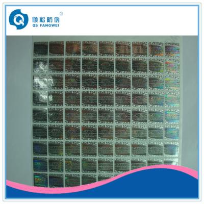 China Customize Hologram Stickers , Hot Silver Stamping / Glossy Laser Sticker For Cosmetic , Wine for sale