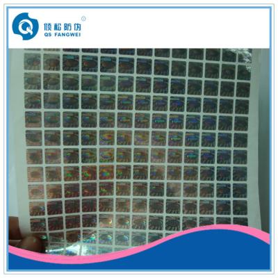 China Custom Hologram Stickers , Gloss Laminating / Embossing Warranty Labels for sale