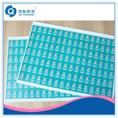 China Fragile Destructive Vinyl labels , Tamper Resistant Security Seal Labels for sale