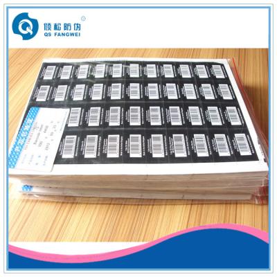 China Custom Print Die Cut Self Adhesive Barcode Labels In Sheet for sale