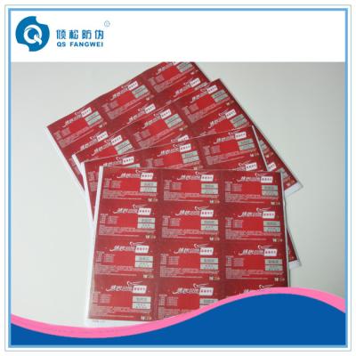 China Red Printed Self Adhesive Labels , Family Car Window Decal Stickers for sale