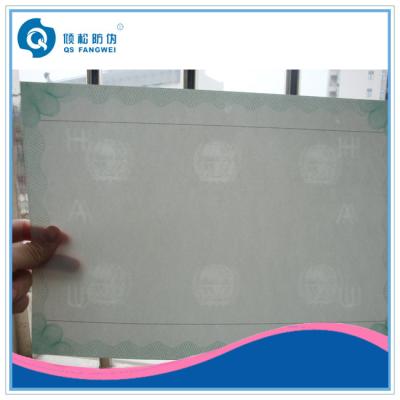 China Watermark Paper Anti-Counterfeit Certificate Printing Service , Full Color for sale