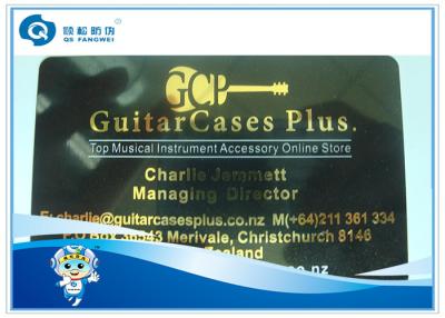 China Top Grade Instrument VIP Golden Plastic Card Printing Stamping Glossy Laminated for sale