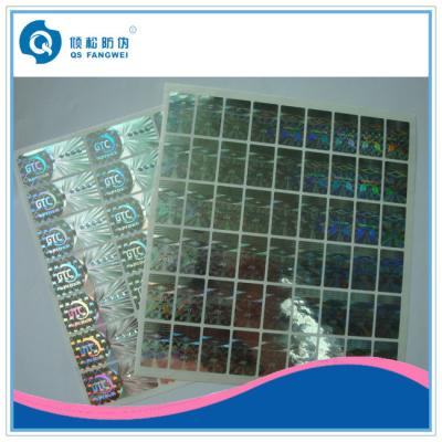 China Custom 2D / 3D Holographic Sticker , Die Cut Self Adhesive Hologram Sticker for sale