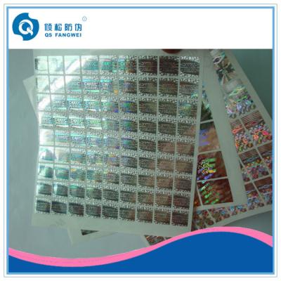 China Laser Customized Hologram Security Sticker , VOID Holographic Labels Roll for sale