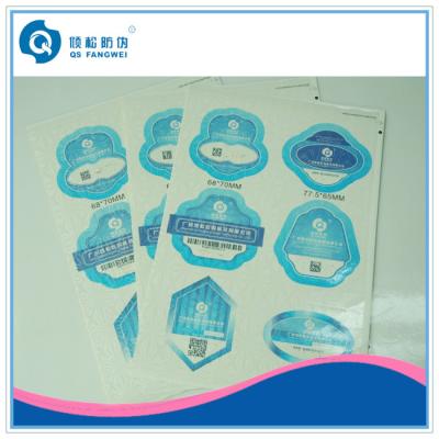 China CMYK glossy surface paper sticker , A4 size matte printing adhesive sticker for bottle for sale