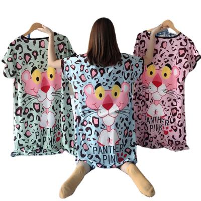 China Wholesale QUICK DRY Women's Pajamas Polyester Plus Size Cute Dress Homewear Nightgowns for sale