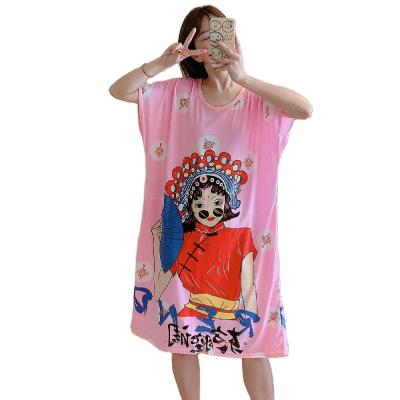 China QUICK DRY Women Plus Size Sleepdress Sleepwear Nightgown Sleepwear Nightgowns For Woman Summer for sale