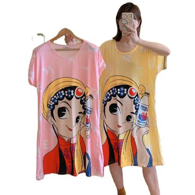 China Latest QUICK DRY nightgowns for women women nightgown pajamas sleepwear plus size for sale