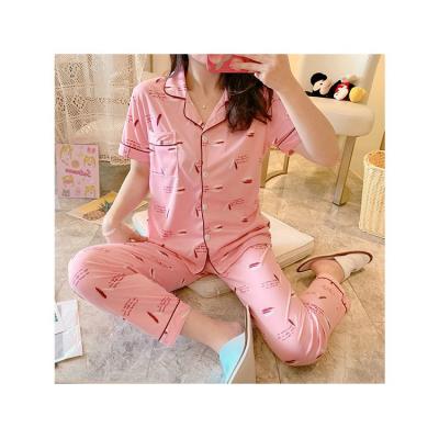 China Good Selling QUICK DRY Women Pajamas Sets Adult Two Piece Pajama Set for sale