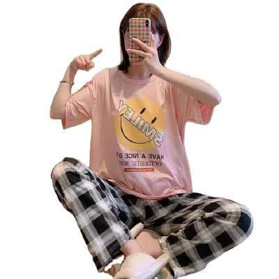 China 2021 wholesale women sleepwear QUICK DRY short nightgown two sets women pajamas for sale