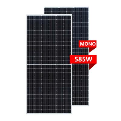 China 182mm 9BB 10BB Mono Electric N Type Half Perc Photovoltaic Solar Panels Power Plant Solar Power System 500w 600w Solar Power System for sale