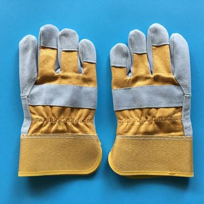 China Landscaping 10.5 Inches Full Leather Palm Working Gloves High Quality Gloves Cheap For Labor Building for sale