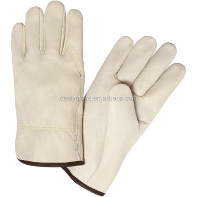 China Hand Protection 10 Inch Goatskin Car Driver Leather Gloves Against Factory for sale