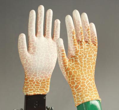 China PU304 Multicolor Factory Printing Polyester Coating White PU Coating Garden Gloves for sale