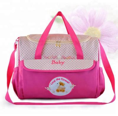 China Luxury Diaper Tote Bag Comfortable Multifunctional Diaper Bag Travel Mommy Diaper Bag for sale