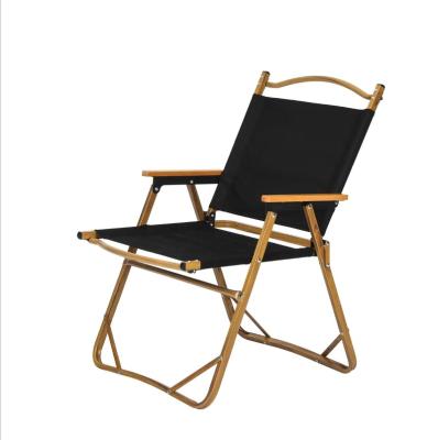 China Contemporary outdoor portable foldable camping chairs folding chair camping leisure backrest iron tube beach chair for sale