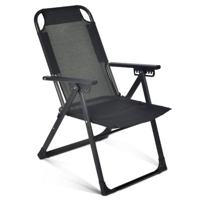 China Contemporary lightweight beach chair folding armrest camping chair garden chair for outdoor for sale