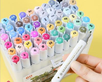 China Quick Ink 108 Colors Durable Dual Head Art Alcohol Hot-selling Drawing Marker Pen for sale