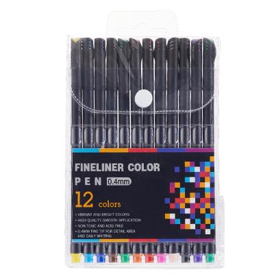 China Drawing/Painting/Doodling Art Marker Sets Technical Drawing Pen Set 12pcs Waterproof Fine Line for sale