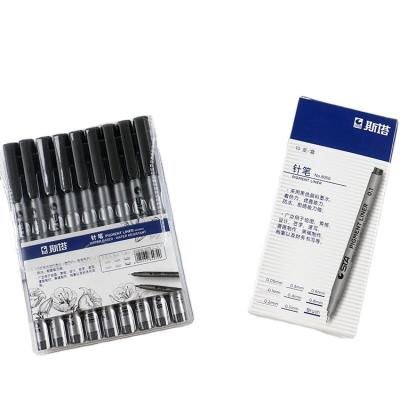 China Plastic Professional 9pcs Needle Fineliner Pen Micro Drawing Drawing Pen for sale