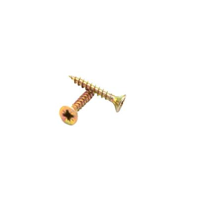 China Furniture Screws Carbon Steel C1022 Flat Cutting Chipboard Screws for sale