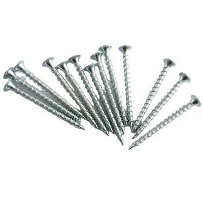 China Flat Gypsum Board Screws Yellow Zinc Screw On Drywall Screws To Use For Drywall for sale