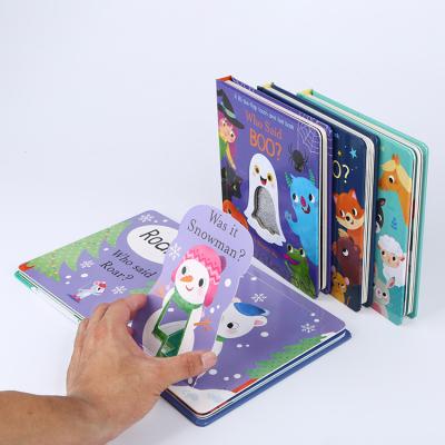 China paper & Wholesale Kids Cardboard Children's Book English Short Story Around The Corner Board Book Children Board Book Printing Service for sale