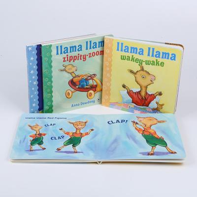 China Custom Kids Education Wholesale Cardboard Book Printing Children's English Story Board Books for sale