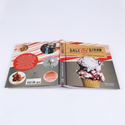 China paper & Cardboard hardcover cooking food book / film laminated surface finish hardcover recipe book printing for sale