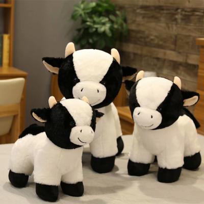 China Customized cute standing pillow eco-friendly material plush toy cow pillow plush toy cow child birthday gift toy for sale