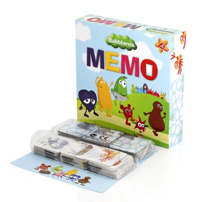 China Educational Paper Art Toys Kindergarten Children Kids Toys Educational Game Card Memory Game Custom Cards for sale