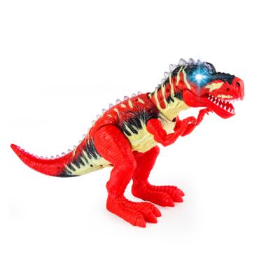 China Toy Red Plastic Walking Tyrannosaurus Rex Children's Dinosaur Electric Battery Operated Dinosaur Toys With Healthy Light Toy for sale