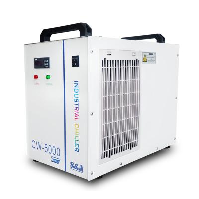 China Original S&A CW-5000TG Hotels Industrial Water Chiller for Single CO2 80W or 100W Glass Laser Tube Cooling 0.4HP for sale