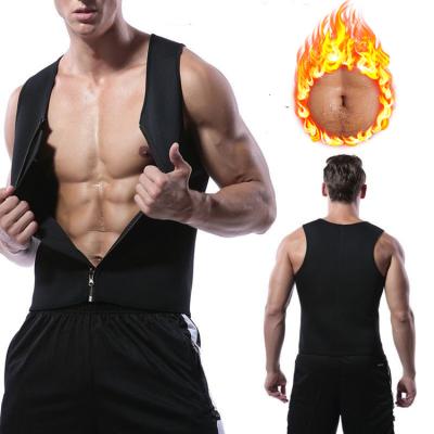 China Adjustable Strap Antibacterial Men's Body Shaper Fajas Sport Girdles Slimming Smooth Vests Neoprene Waist Trainer Vests for sale