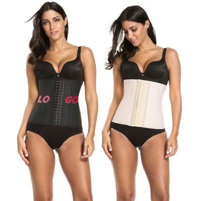 China Women Sustainable Body Shaper Two Belts Support Neoprene Weight Loss Back Sauna Sweat Back Corset Belt Waist Trainer For Women for sale