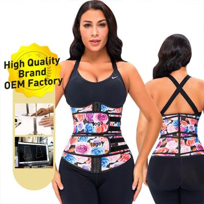 China Double Antibacterial Neoprene Slimming Belt Body Shapers Sports Waist Belt For Weight Loss Corset Belts For Women for sale