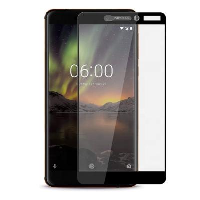 China High Clear Glue Full Glue Tempered Glass 3D Screen Protector For Nokia 6.1 for sale