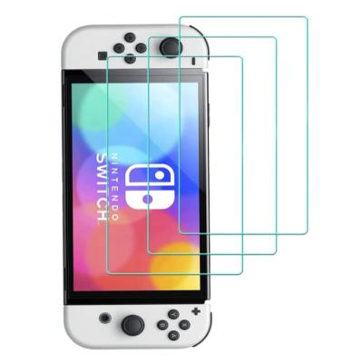 China Shockproof Clear 9H Tempered Glass Screen Protector For Nintendo Switch OLED 2021 for sale